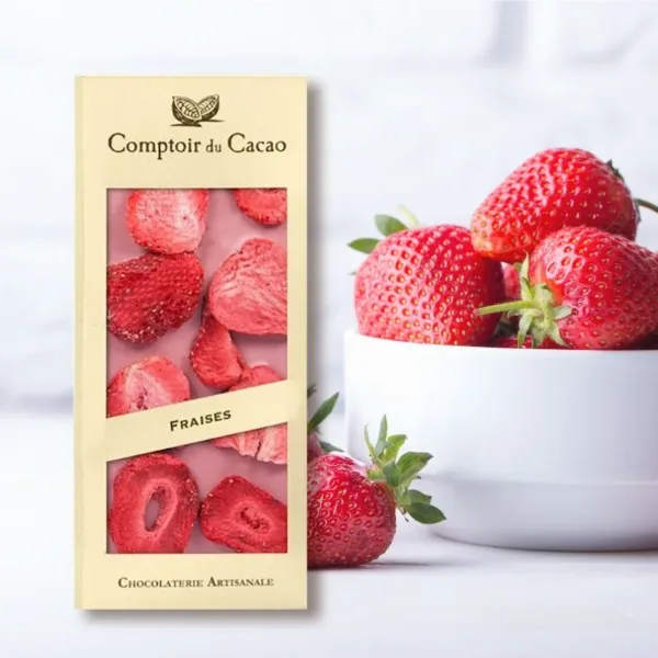 Comptoir du Cacao紅寶石巧克力磚--初戀草莓