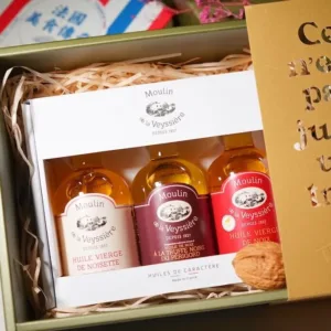 法國職人手作堅果油100ml三件體驗組-含禮盒包裝（初榨榛果油｜初榨核桃油｜黑松露核桃油）