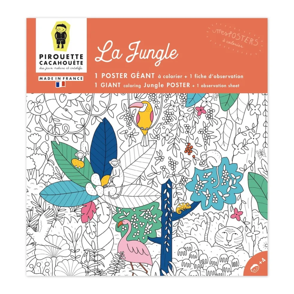 Poster coloriage jungle 圖克圖克|歐洲職人選物