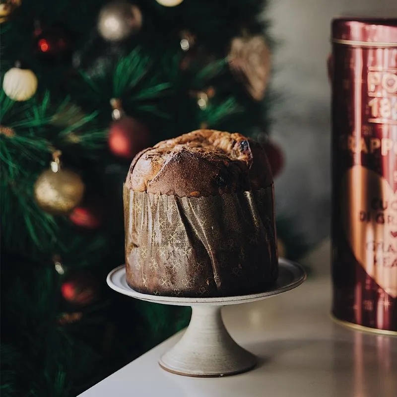 義大利 POLI 1898 麝香葡萄白蘭地酒香聖誕麵包 Panettone / Grappolone