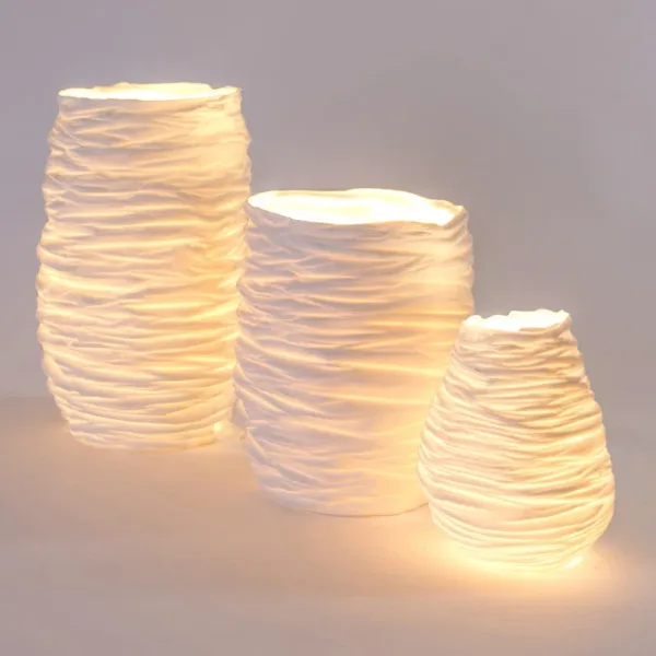 法國.白蔓瓷藝 Atelier du Blanc - 桌燈系列 PARADOXE 悖論(15cm)：圖片 4