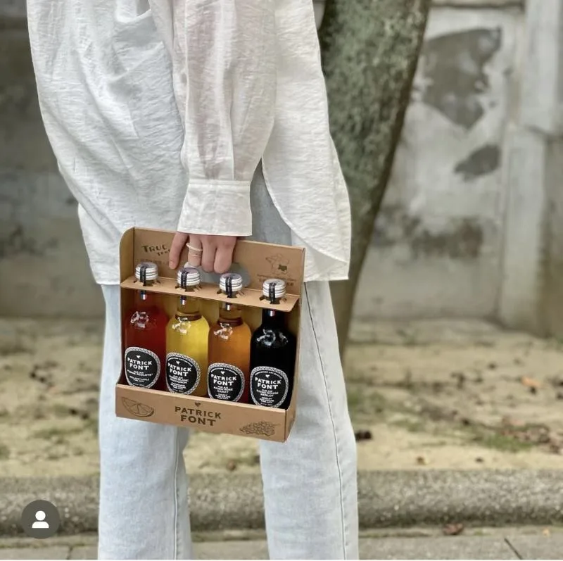 法國Patrick Font 精品果汁提盒組 - 250ml x4