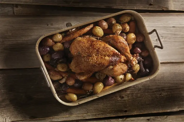 Poulet-Rôti-au-Miel-et-au-Citron