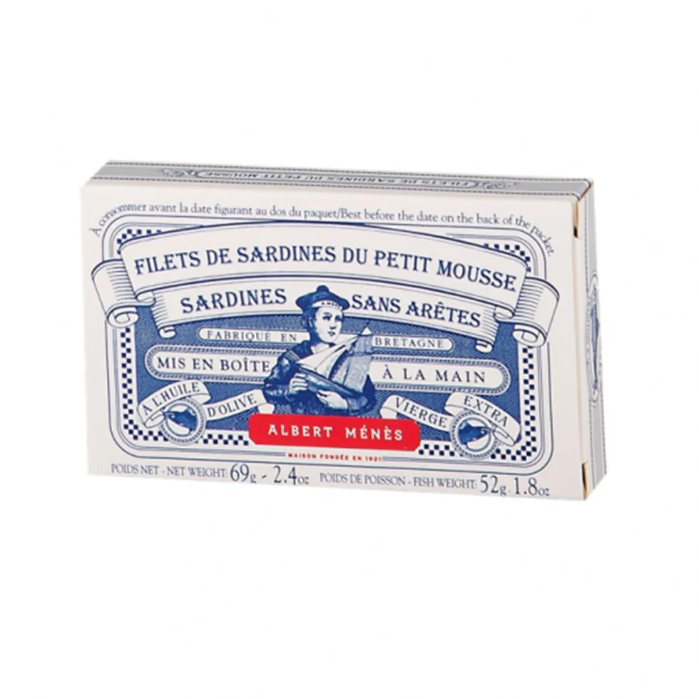 法國Albert Ménès 小水手特級初榨橄欖油沙丁魚-去骨 1 小水手沙丁魚