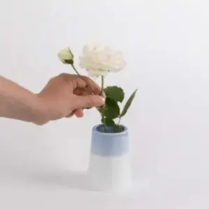 法國.白蔓瓷藝 Atelier du Blanc - 北歐風淡彩花瓶，家飾。