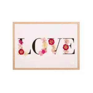 法國 落英紛紛花卉掛飾- LOVE,家飾。