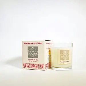 法國阿爾卑斯山香氛蠟燭 - Au coin du feu 柴火邊的溫暖，香氛蠟燭。