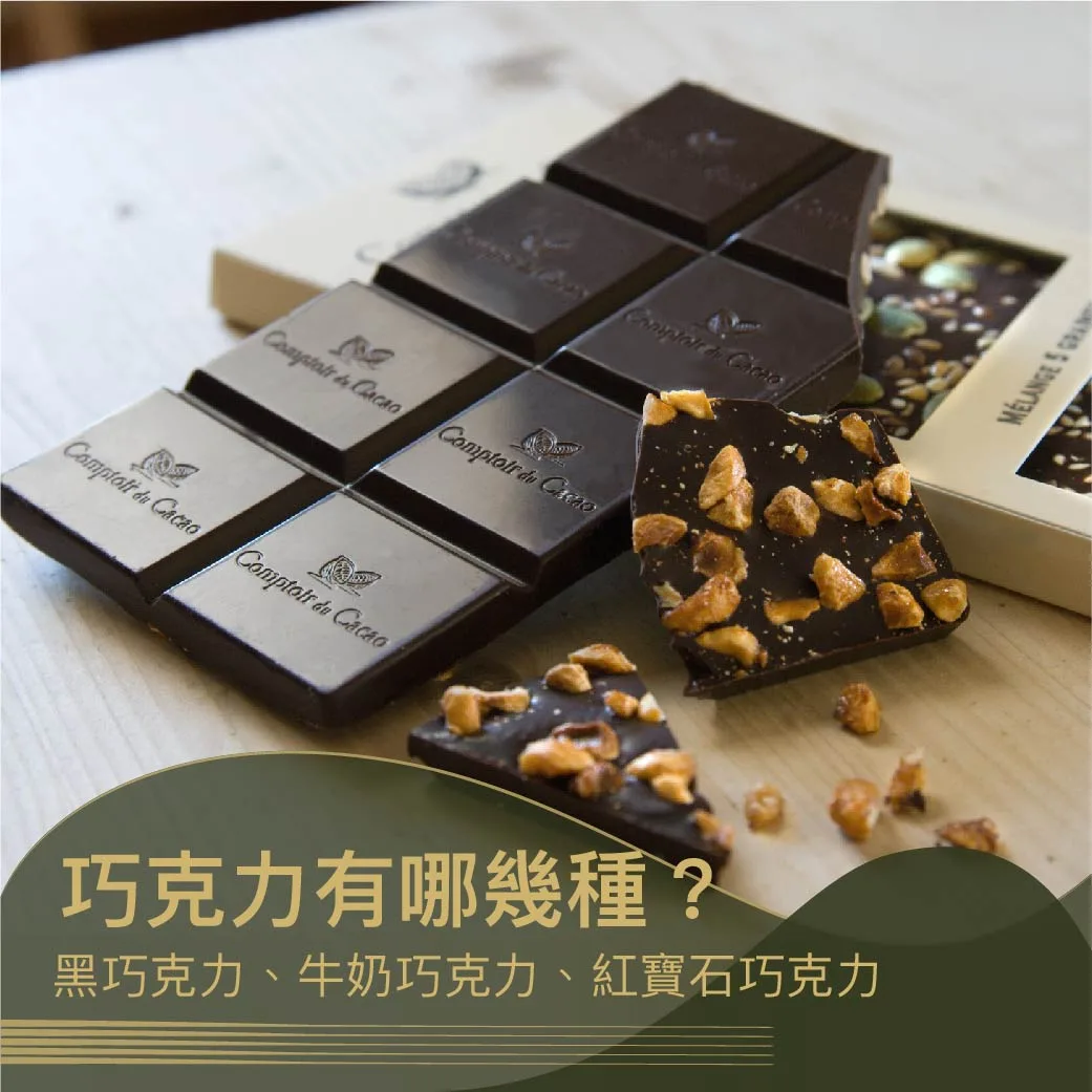 《巧克力有哪幾種？ 黑巧克力、牛奶巧克力、紅寶石巧克力》｜圖克圖克 文章封面。