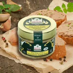 法國職人George BRUCK全鵝肝醬100g_含格烏茲塔明那白葡萄酒 Whole Goose Foie Gras with Gewurztraminer Wine,抹醬。