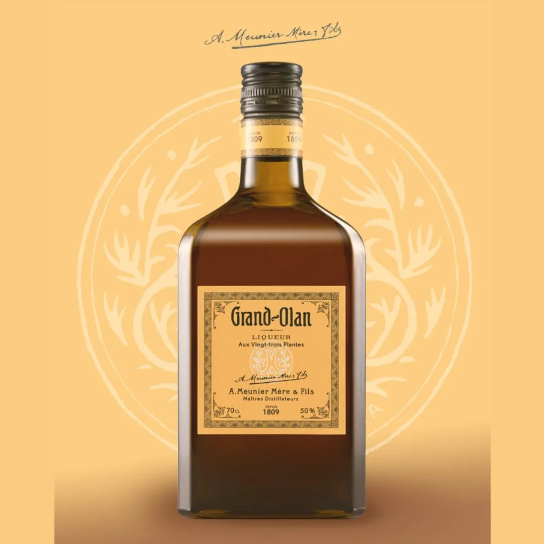Grand-Olan -阿爾卑斯山修道院草本酒, 含提盒，利口酒 (Liquor)。
