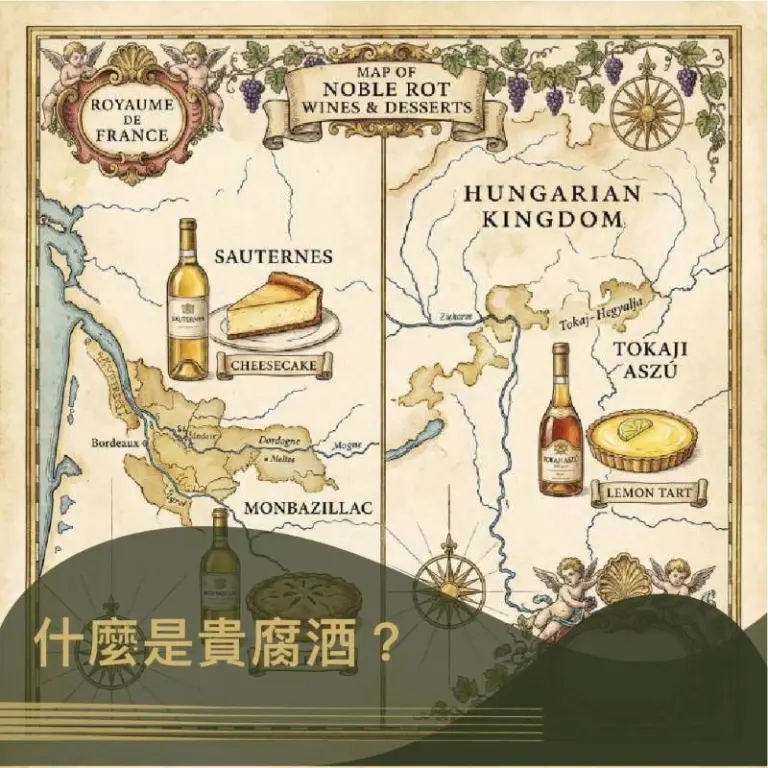《什麼是貴腐酒? 一次搞懂 Monbazillac、Sauternes 與 Tokaji 的甜點地圖》｜圖克圖克 文章封面。